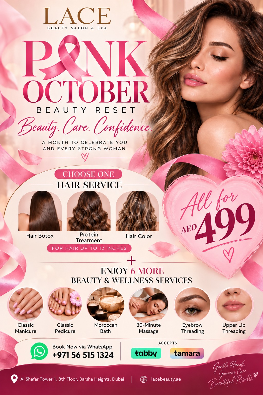 LACE Pink October Beauty Reset - Breast Cancer Awareness month